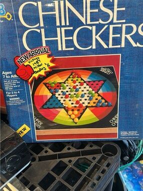 mblm Chinese Checkers Game Board with Colorful Marbles